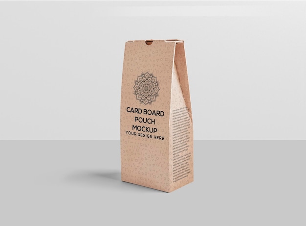 Maqueta de bolsa de cartón