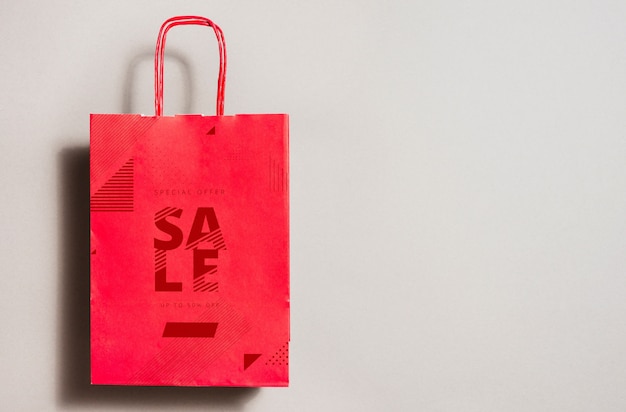 Maqueta de bolsa de la compra