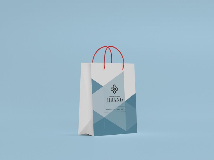 Maqueta de bolsa de la compra