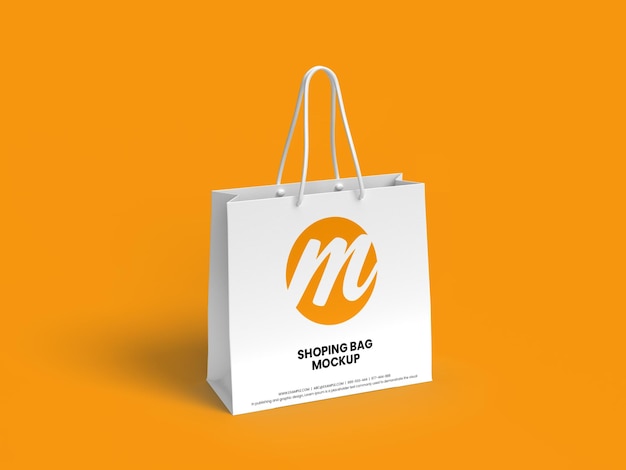 Maqueta de bolsa de compras premium