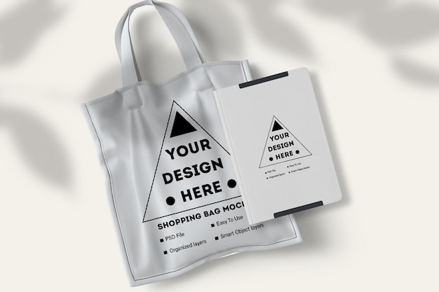 Maqueta de bolsa de compras