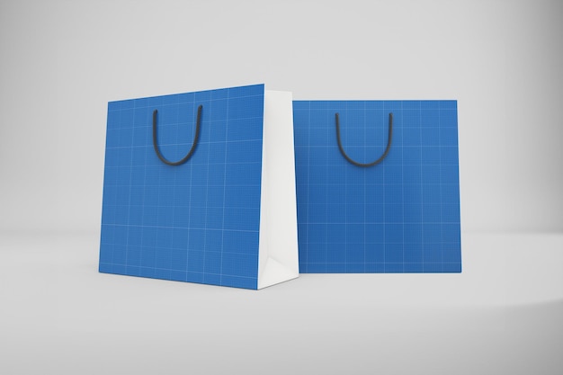 Maqueta de bolsa cuadrada