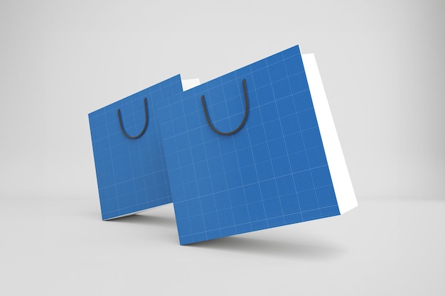 Maqueta de bolsa cuadrada