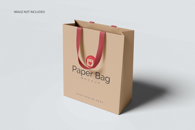 Maqueta de bolsa de papel