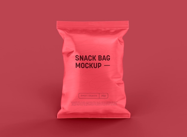 Maqueta de bolsa de refrigerio