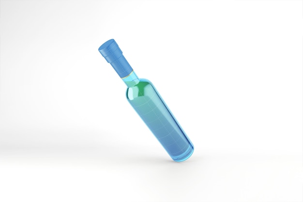 Maqueta de botella de aceite de oliva