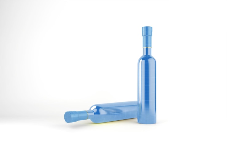 PSD maqueta de botella de aceite de oliva
