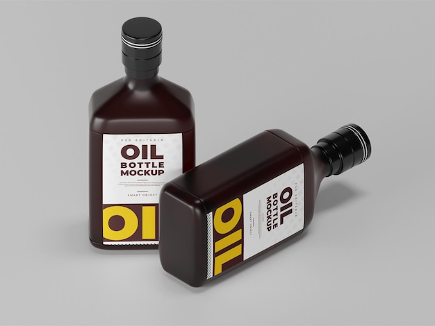 Maqueta de botella de aceite