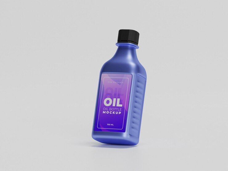 PSD maqueta de botella de aceite