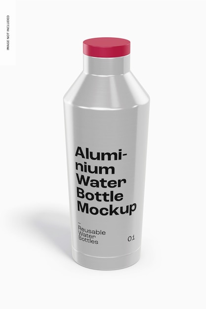 Maqueta de Botella de Agua de Aluminio, Perspectiva