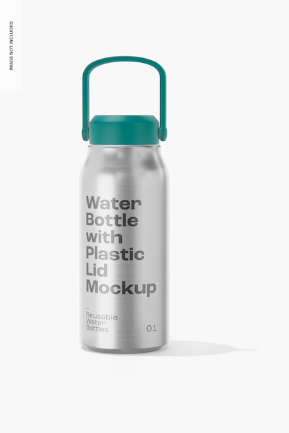 Maqueta de Botella de Agua Deportiva de 1.7L, Vista Frontal