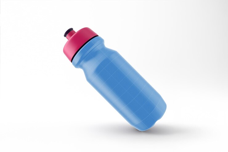 Maqueta de botella de agua deportiva