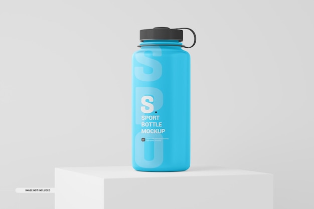 Maqueta de botella de agua deportiva