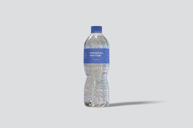 PSD maqueta de botella de agua mineral