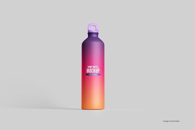 Maqueta de una botella de agua