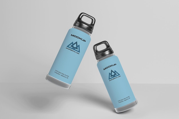 Maqueta de una botella de agua
