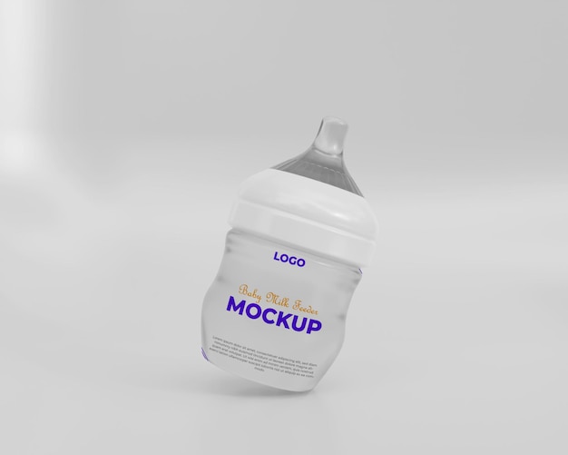 Maqueta de botella de alimentador de leche de bebé 3D