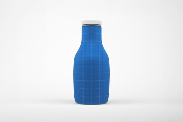 Maqueta de botella de bebida mate