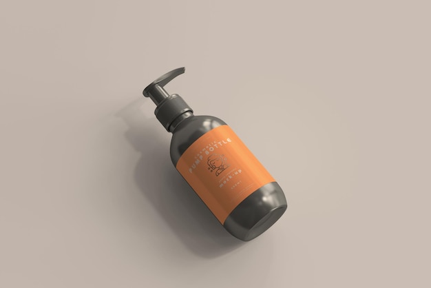 Maqueta de botella con bomba