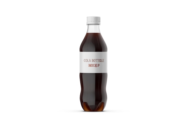 Maqueta de botella de cola