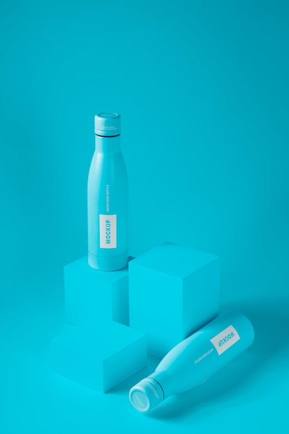 PSD maqueta de botella de gota de agua