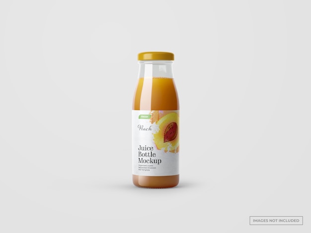 Maqueta de botella de jugo