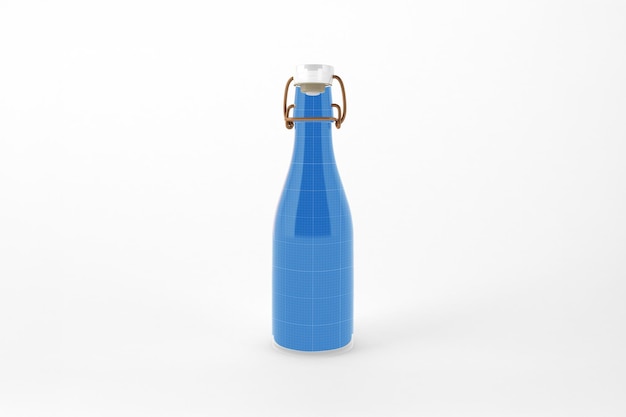 Maqueta de botella de leche