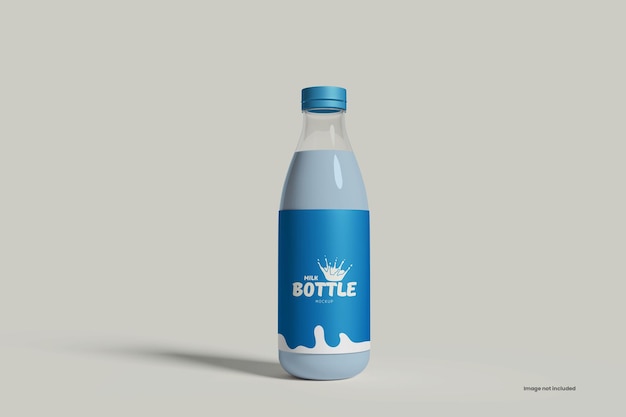 Maqueta de botella de leche