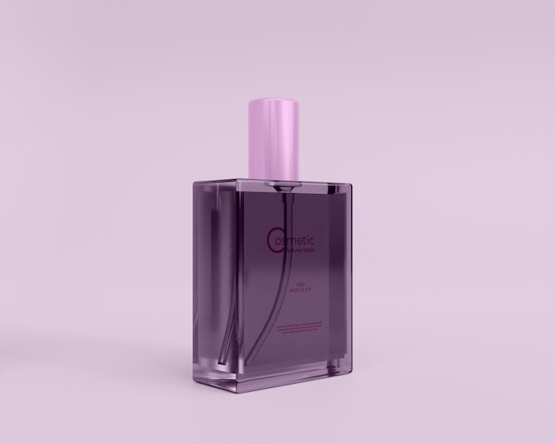 Maqueta de botella de perfume realista 3d