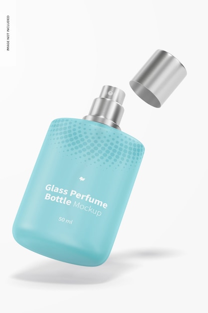 Maqueta de botella de perfume de vidrio de 50 ml