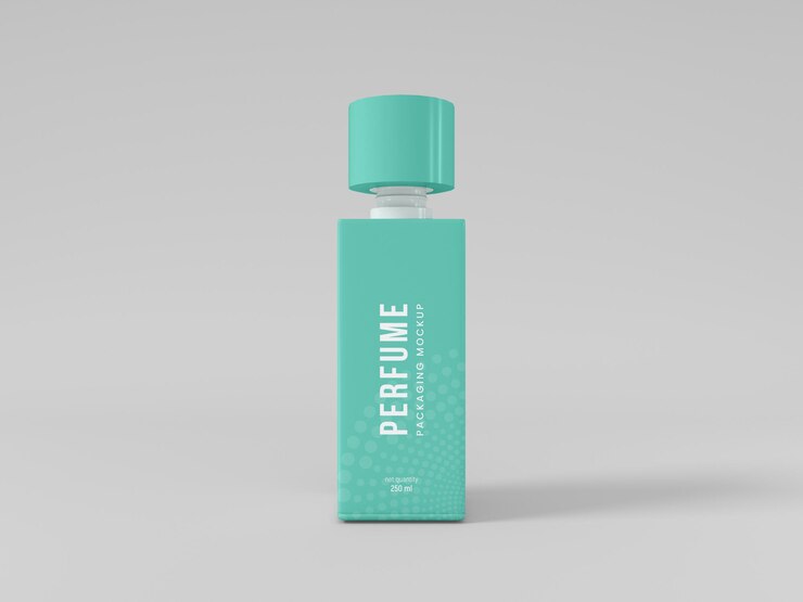 PSD maqueta de botella de perfume