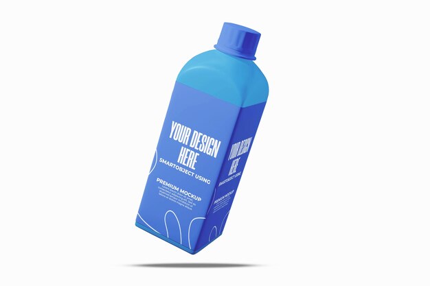 Maqueta de botella de plástico