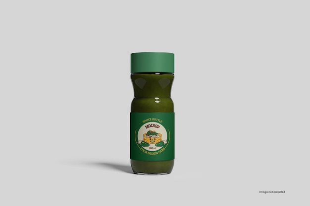 Maqueta de botella de salsa