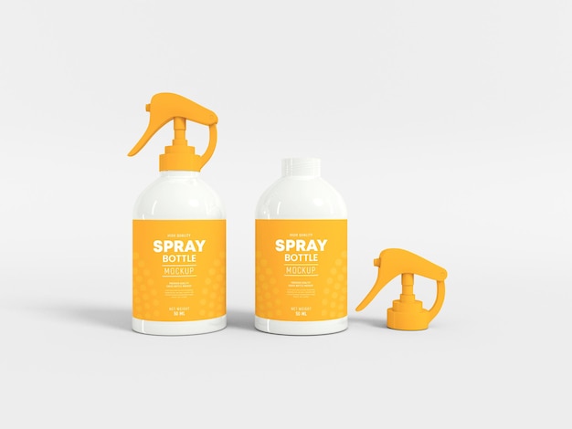 Maqueta de botella de spray cosmético
