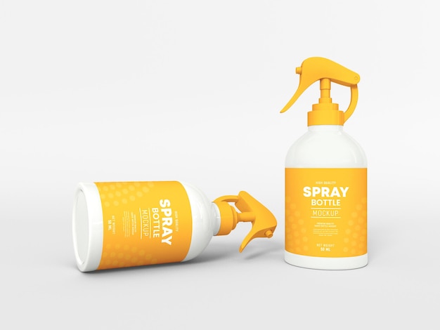 Maqueta de botella de spray cosmético