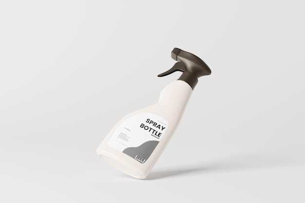 PSD maqueta de botella de spray limpiador de vidrios