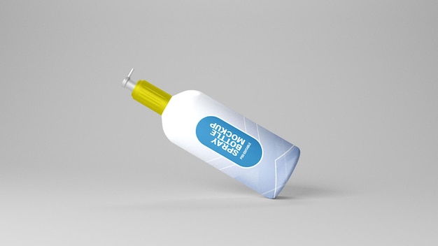 Maqueta de botella de spray PSD