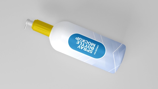 Maqueta de botella de spray PSD