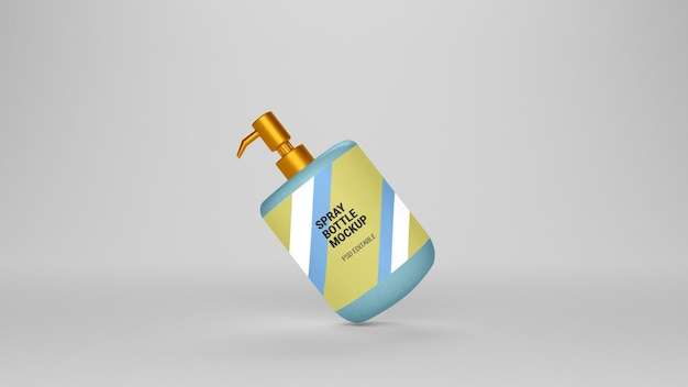 Maqueta de botella de spray PSD