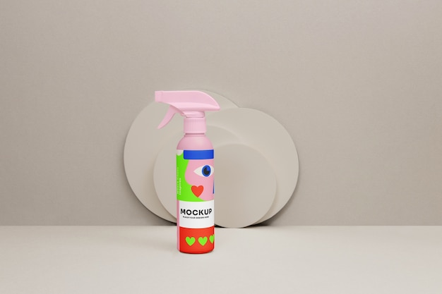 Maqueta de botella de spray
