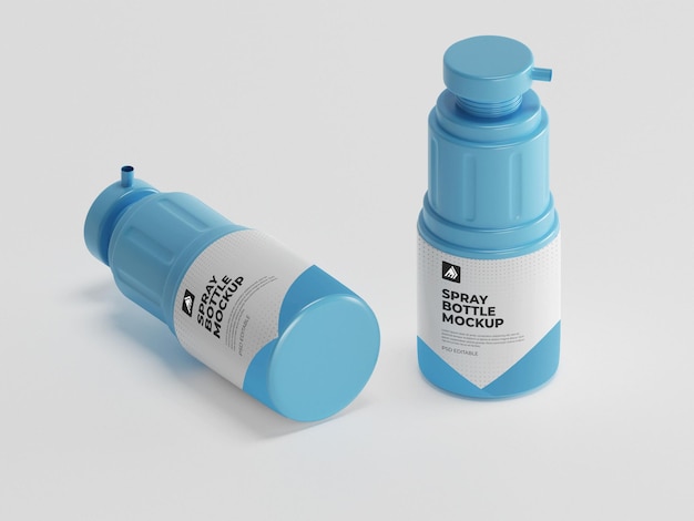 Maqueta de botella de spray