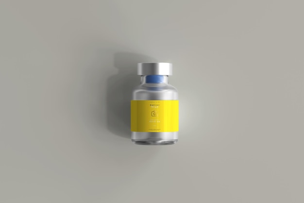 Maqueta de botella de vial de 5 ml