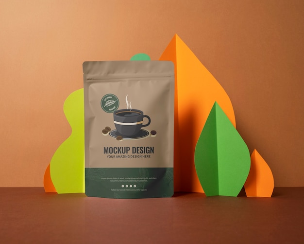 Maqueta de café colombiano.