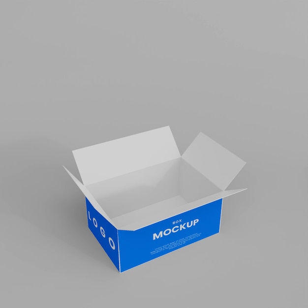 Maqueta de caja 3d