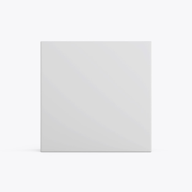 Maqueta de caja blanca en blanco