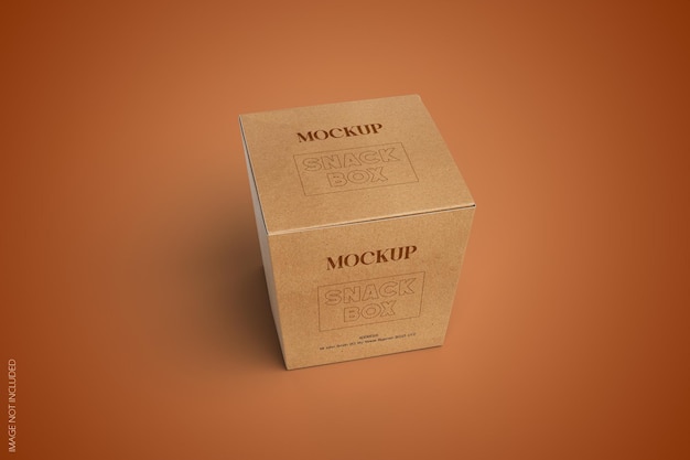 Maqueta de caja de bocadillos