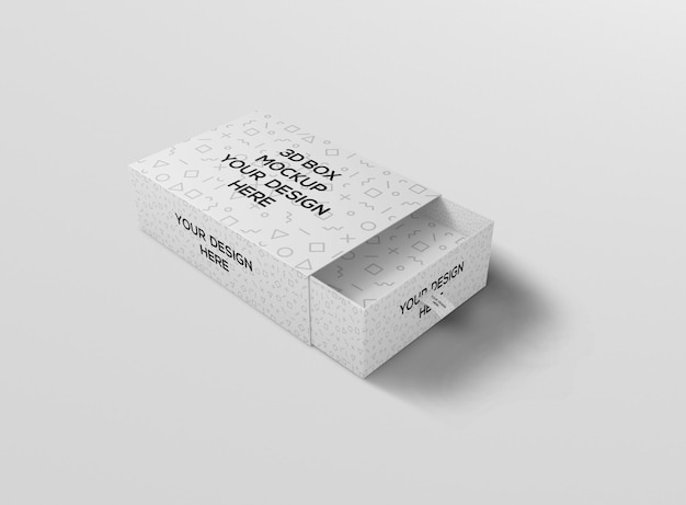 Maqueta de caja de cajones