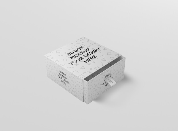 Maqueta de caja de cajones