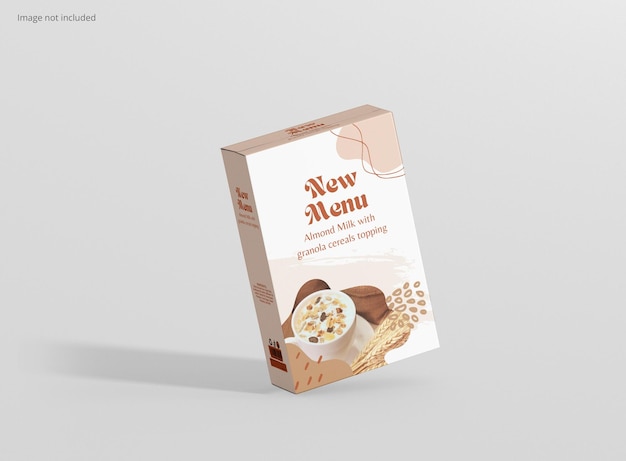 Maqueta de caja de cereales