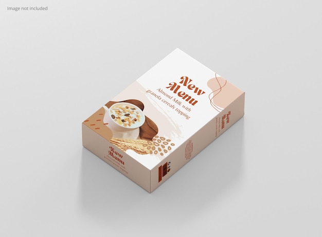 Maqueta de caja de cereales